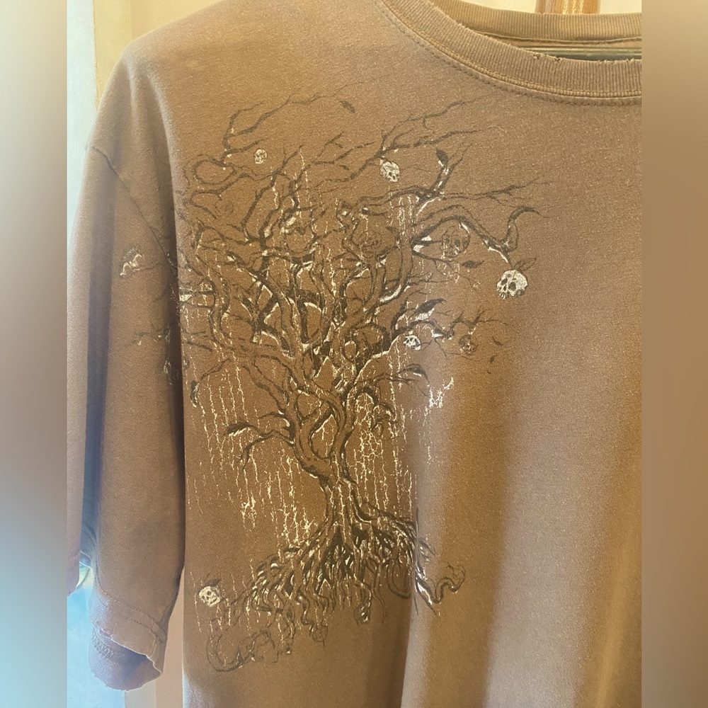 MENS XL RETRO BROWN T-SHIRT by STRANDED